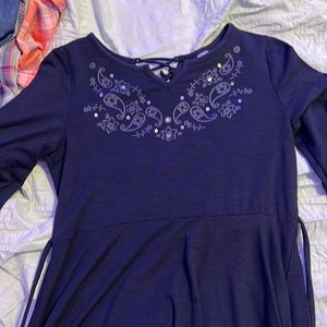 A blue dress from justice